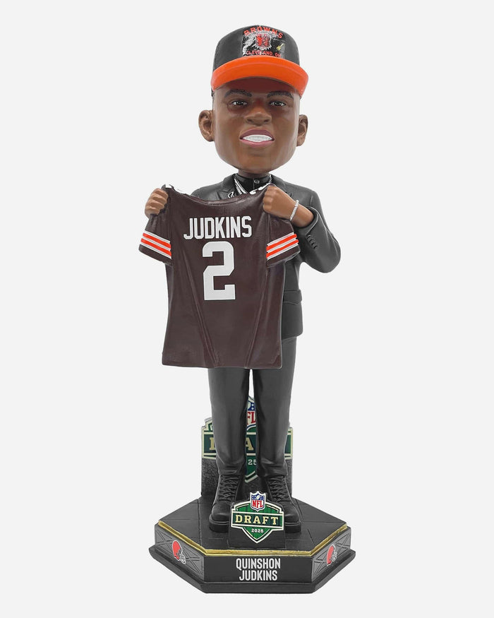 Quinshon Judkins Cleveland Browns 2025 NFL Draft Pick Number 36 Bobblehead FOCO - FOCO.com