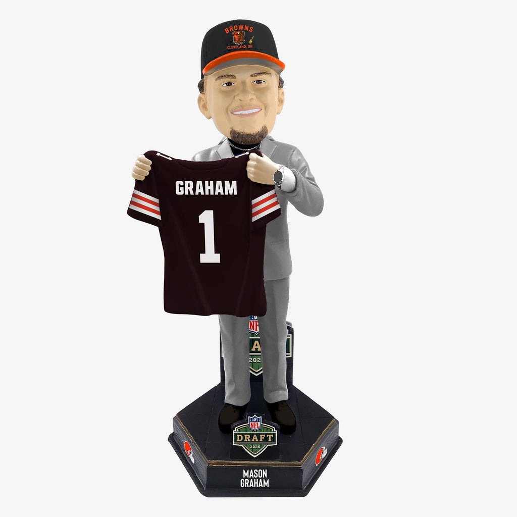 Mason Graham Cleveland Browns 2025 NFL Draft Pick Number 5 Bobblehead FOCO - FOCO.com
