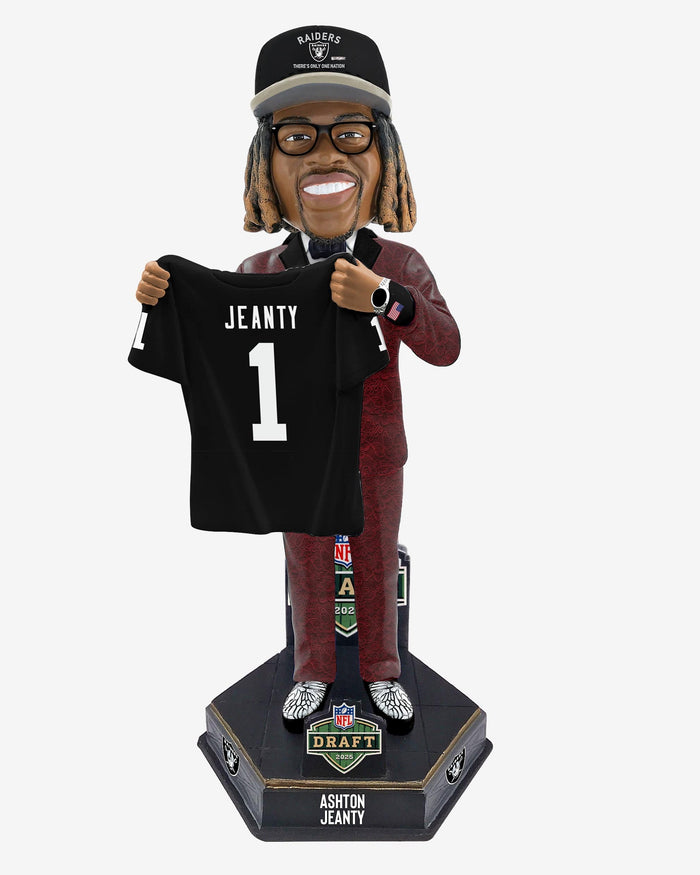 Ashton Jeanty Las Vegas Raiders 2025 NFL Draft Pick Number 6 Bobblehead FOCO - FOCO.com
