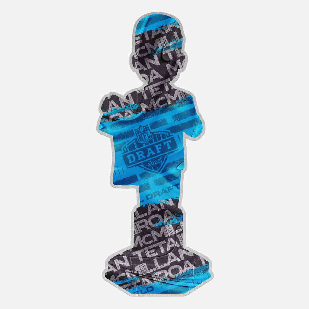 Tetairoa McMillan Carolina Panthers 2025 NFL Draft Pick Number 8 Bobblehead FOCO - FOCO.com