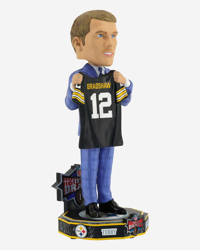 Terry Bradshaw Pittsburgh Steelers 1970 NFL Draft Pick Bobblehead FOCO - FOCO.com