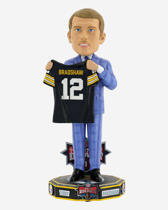 Terry Bradshaw Pittsburgh Steelers 1970 NFL Draft Pick Bobblehead FOCO - FOCO.com
