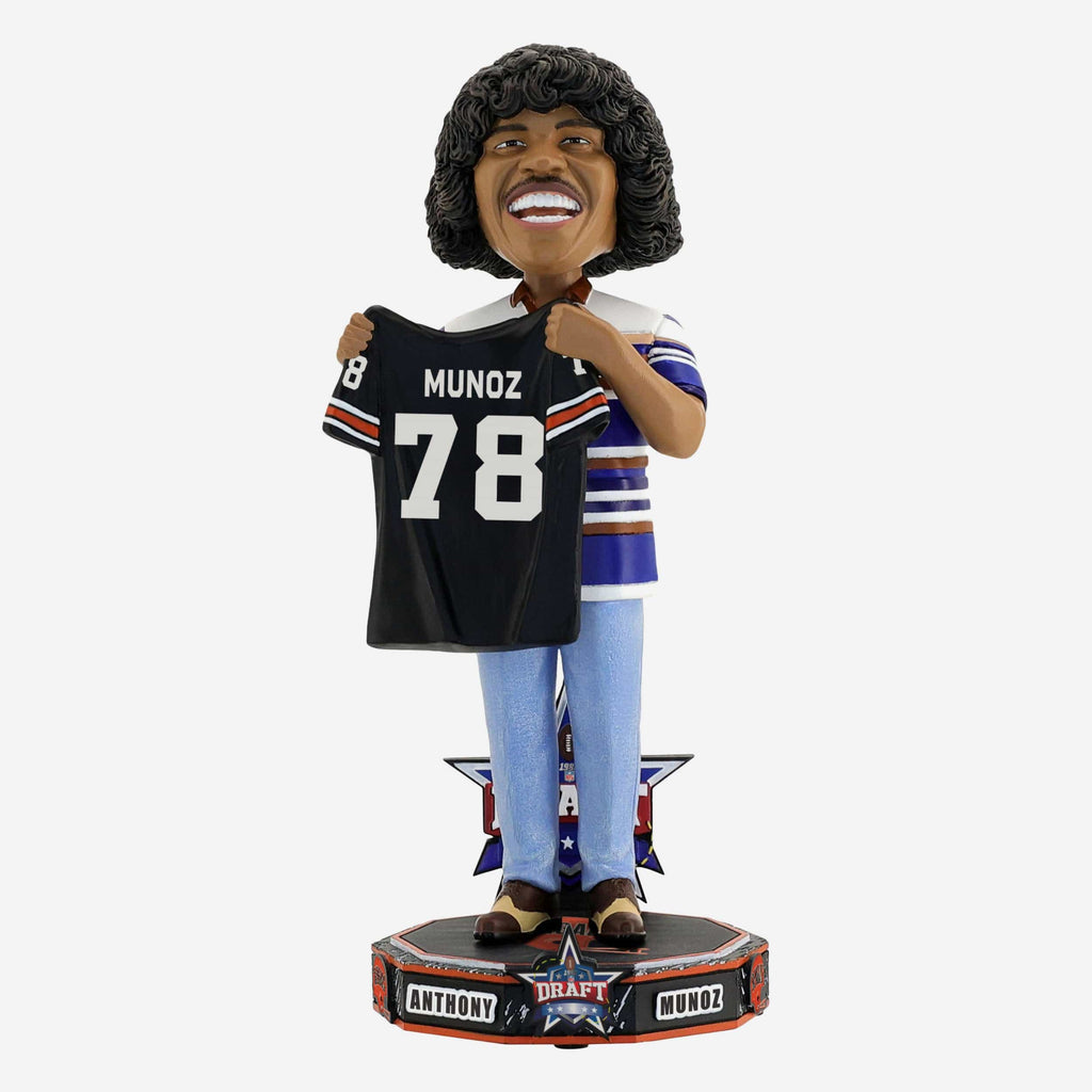 Anthony Munoz Cincinnati Bengals 1980 NFL Draft Pick Bobblehead FOCO - FOCO.com