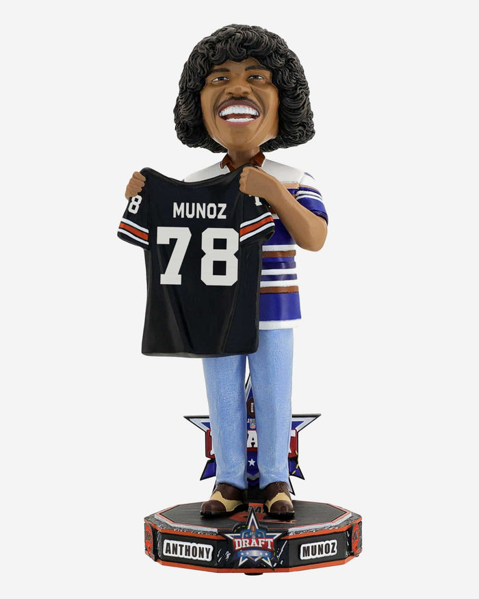Anthony Munoz Cincinnati Bengals 1980 NFL Draft Pick Bobblehead FOCO - FOCO.com