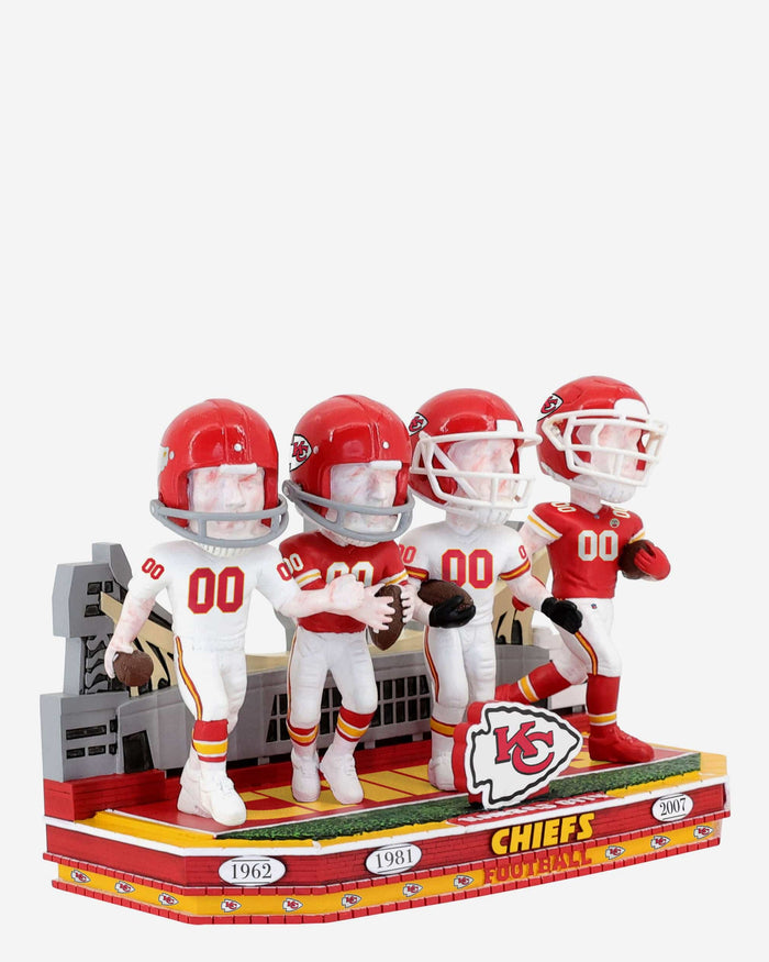 Kansas City Chiefs Football Uniform Timeline Mini Bobblehead Scene FOCO - FOCO.com