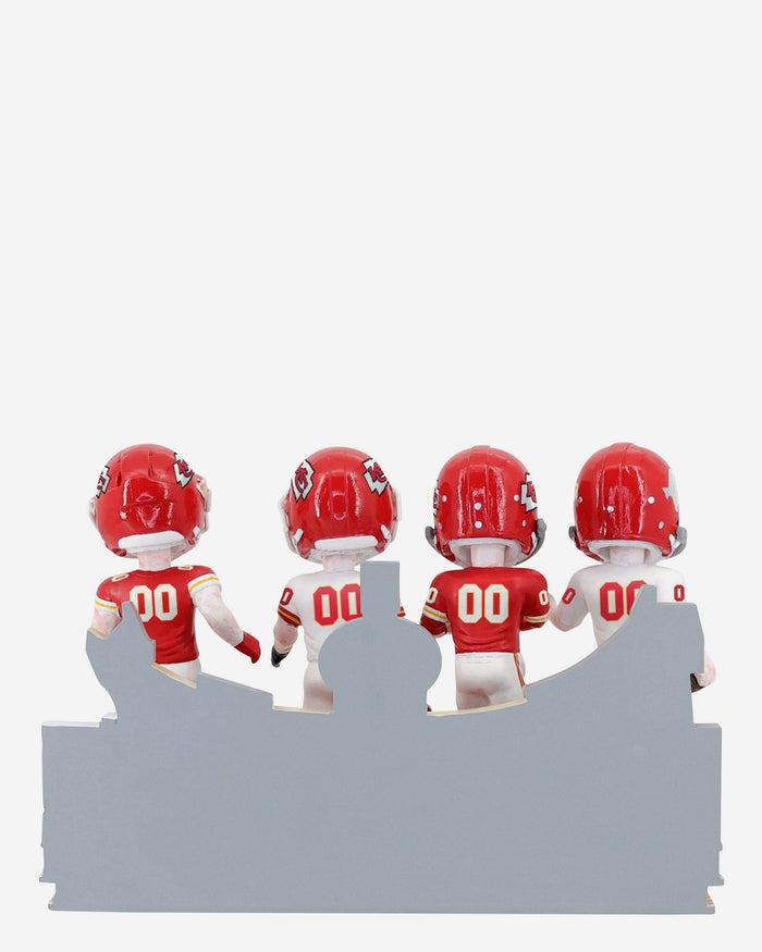 Kansas City Chiefs Football Uniform Timeline Mini Bobblehead Scene FOCO - FOCO.com