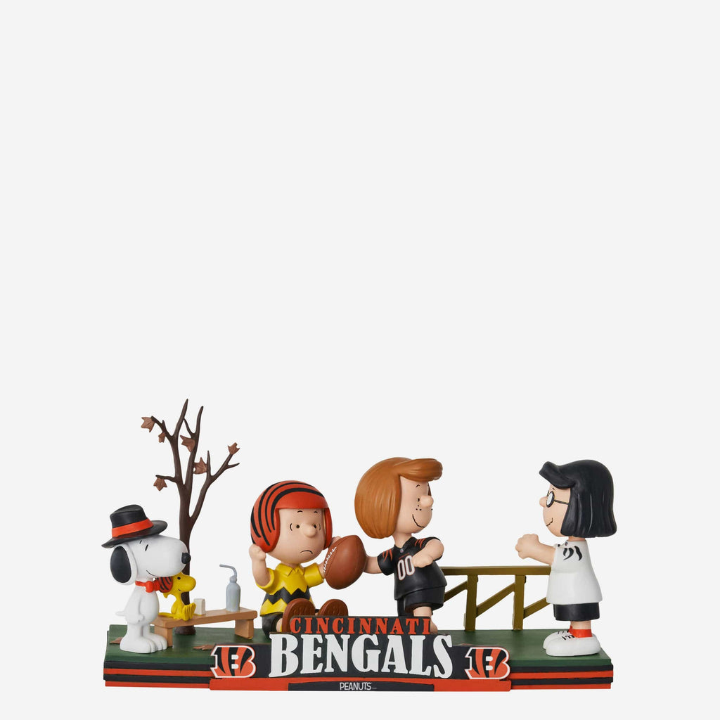 Cincinnati Bengals Peanuts Gang Mini Bobblehead Scene FOCO - FOCO.com