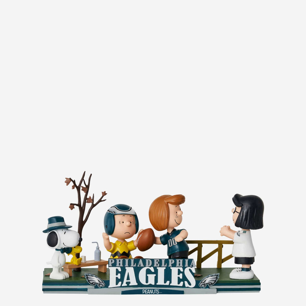 Philadelphia Eagles Peanuts Gang Mini Bobblehead Scene FOCO - FOCO.com