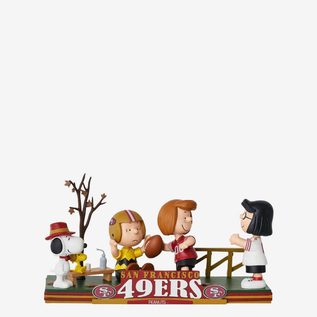 San Francisco 49ers Peanuts Gang Mini Bobblehead Scene FOCO - FOCO.com