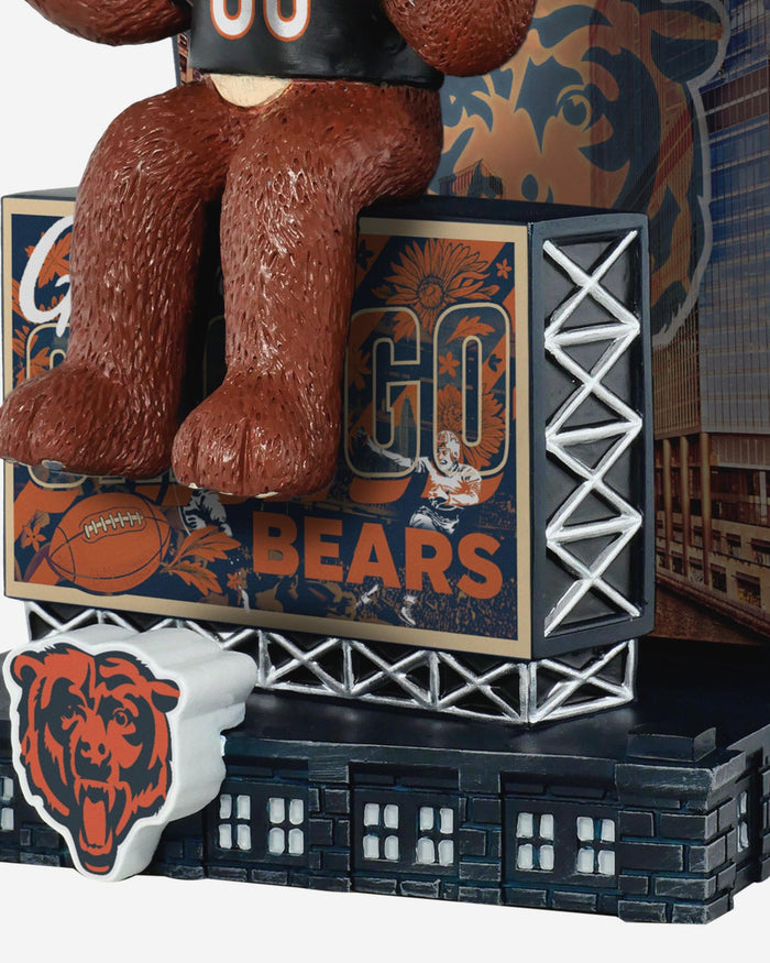 Staley Da Bear Chicago Bears Greetings From Mascot Bobblehead FOCO - FOCO.com