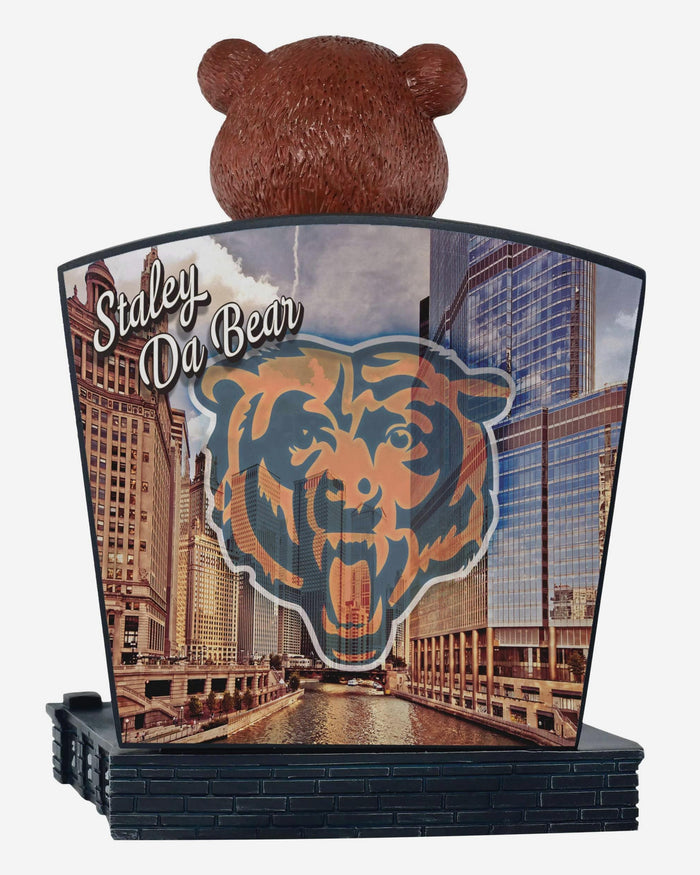 Staley Da Bear Chicago Bears Greetings From Mascot Bobblehead FOCO - FOCO.com