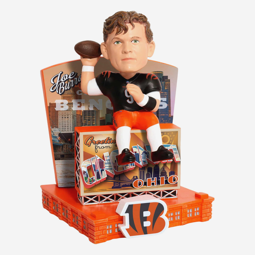 Joe Burrow Cincinnati Bengals Greetings From Bobblehead FOCO - FOCO.com