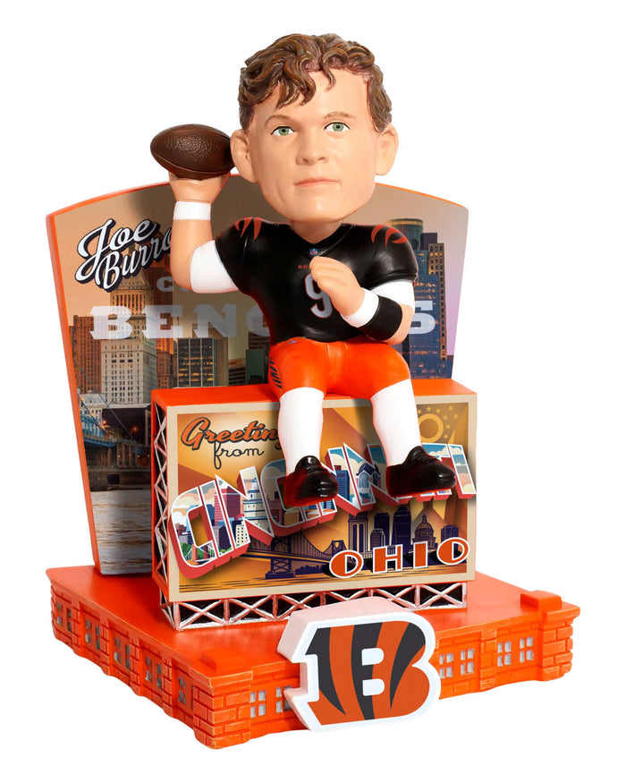 Joe Burrow Cincinnati Bengals Greetings From Bobblehead FOCO - FOCO.com