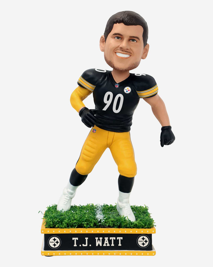 TJ Watt Pittsburgh Steelers Field Star Bobblehead FOCO - FOCO.com