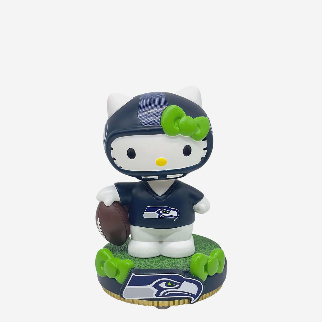 Seattle Seahawks Hello Kitty® Mini Bighead Bobblehead FOCO - FOCO.com