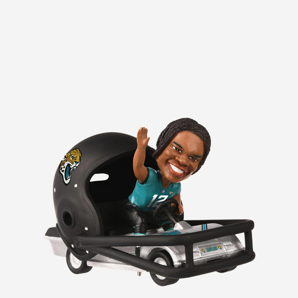 Travis Hunter Jacksonville Jaguars Helmet Cart Bobblehead FOCO - FOCO.com