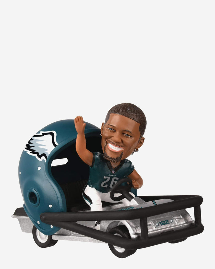 Saquon Barkley Philadelphia Eagles Helmet Cart Bobblehead FOCO - FOCO.com