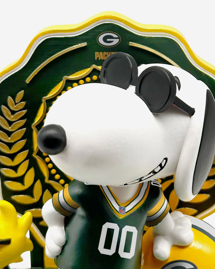 Green Bay Packers Snoopy & Woodstock Joe Cool Peanuts Dual Bobblehead FOCO - FOCO.com