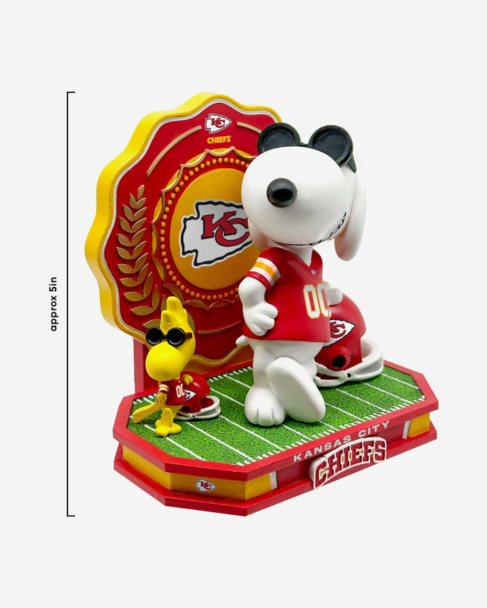 Kansas City Chiefs Snoopy & Woodstock Joe Cool Peanuts Dual Bobblehead FOCO - FOCO.com