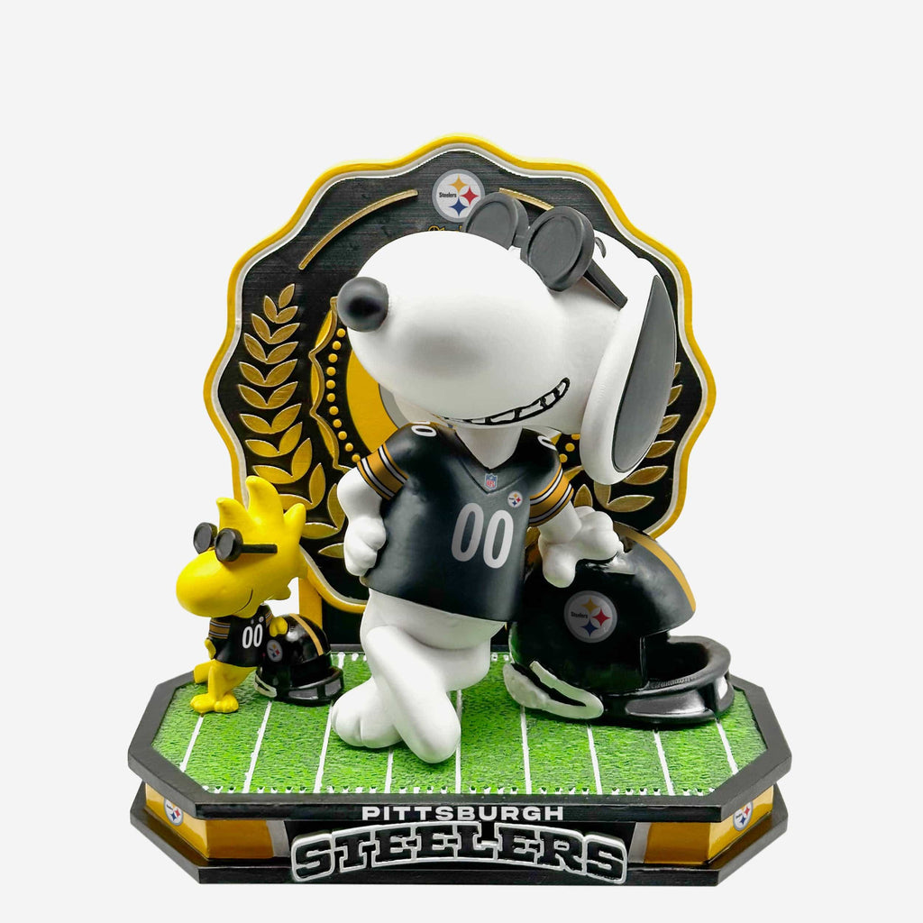 Pittsburgh Steelers Snoopy & Woodstock Joe Cool Peanuts Dual Bobblehead FOCO - FOCO.com