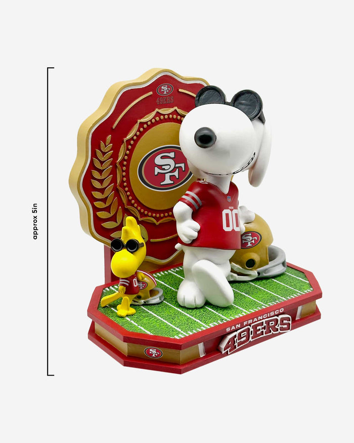 San Francisco 49ers Snoopy & Woodstock Joe Cool Peanuts Dual Bobblehead FOCO - FOCO.com