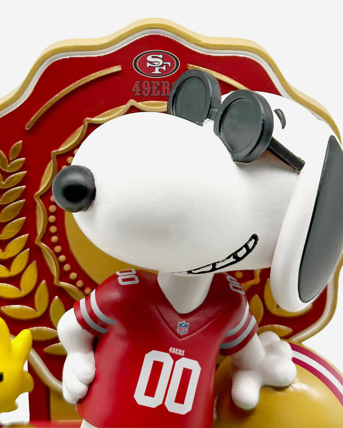 San Francisco 49ers Snoopy & Woodstock Joe Cool Peanuts Dual Bobblehead FOCO - FOCO.com