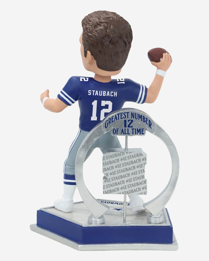 Roger Staubach Dallas Cowboys Legendary Number 12 Bobblehead FOCO - FOCO.com