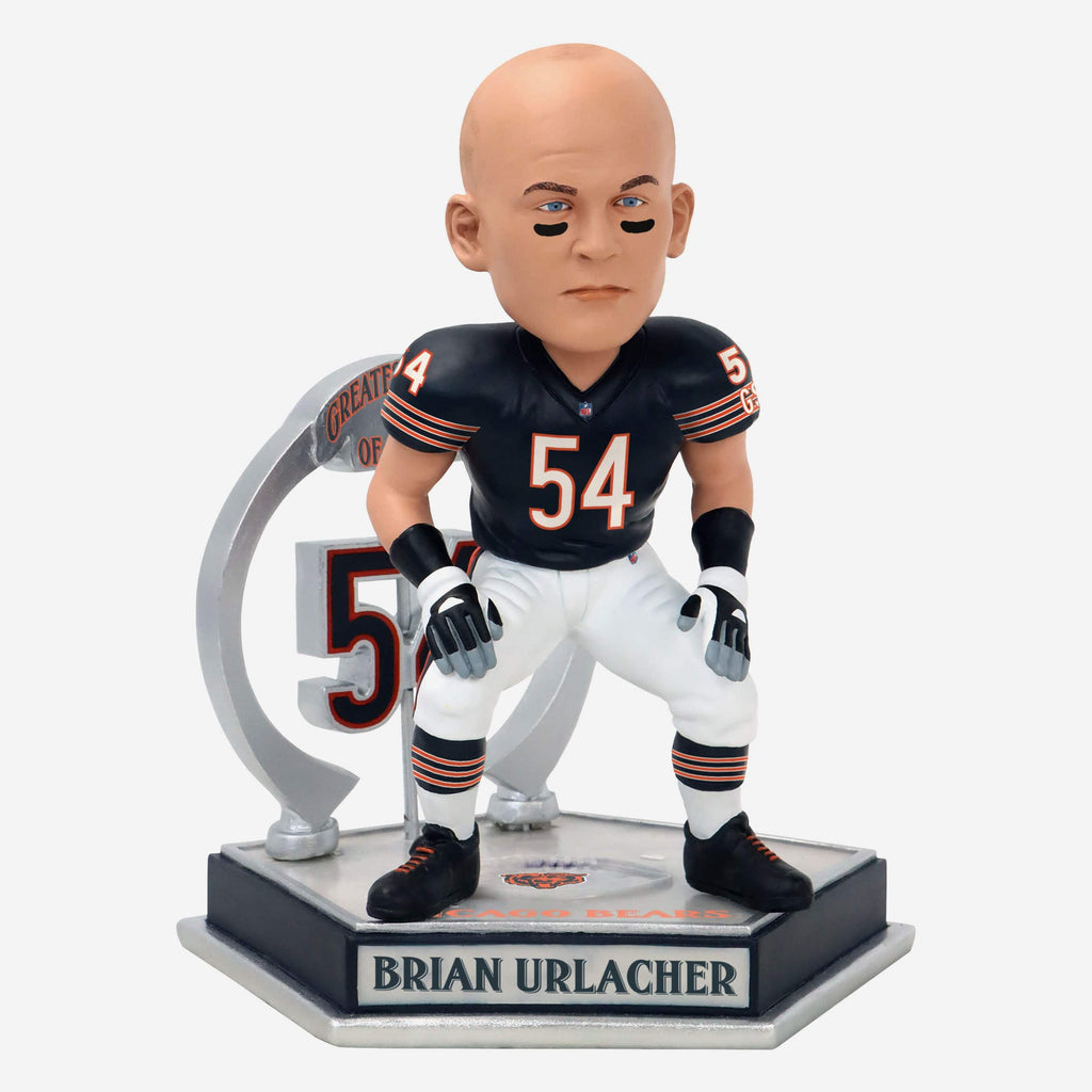 Brian Urlacher Chicago Bears Legendary Number 54 Bobblehead FOCO - FOCO.com