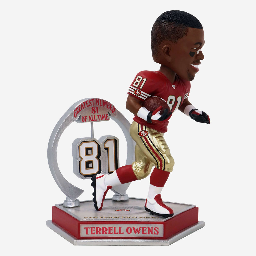 Terrell Owens San Francisco 49ers Legendary Number 81 Bobblehead FOCO - FOCO.com