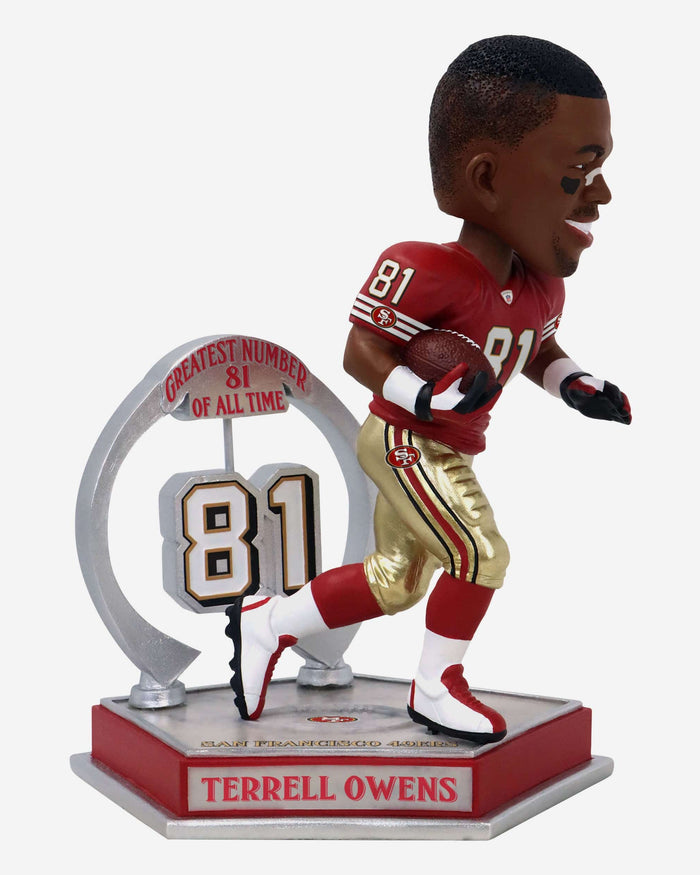 Terrell Owens San Francisco 49ers Legendary Number 81 Bobblehead FOCO - FOCO.com