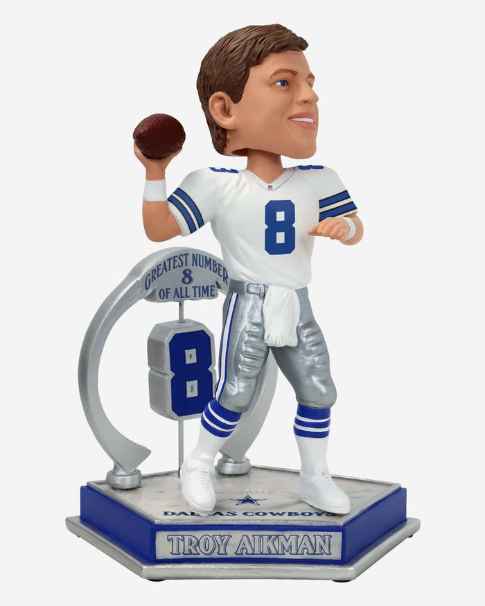 Troy Aikman Dallas Cowboys Legendary Number 8 Bobblehead FOCO - FOCO.com