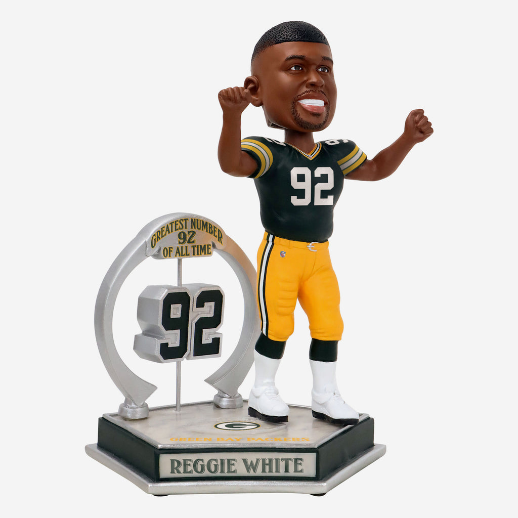 Reggie White Green Bay Packers Legendary Number 92 Bobblehead FOCO - FOCO.com