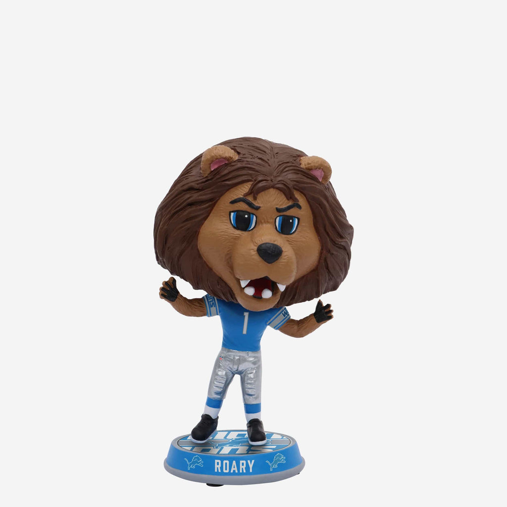 Roary Detroit Lions Mascot Field Stripe Mini Bighead Bobblehead FOCO - FOCO.com