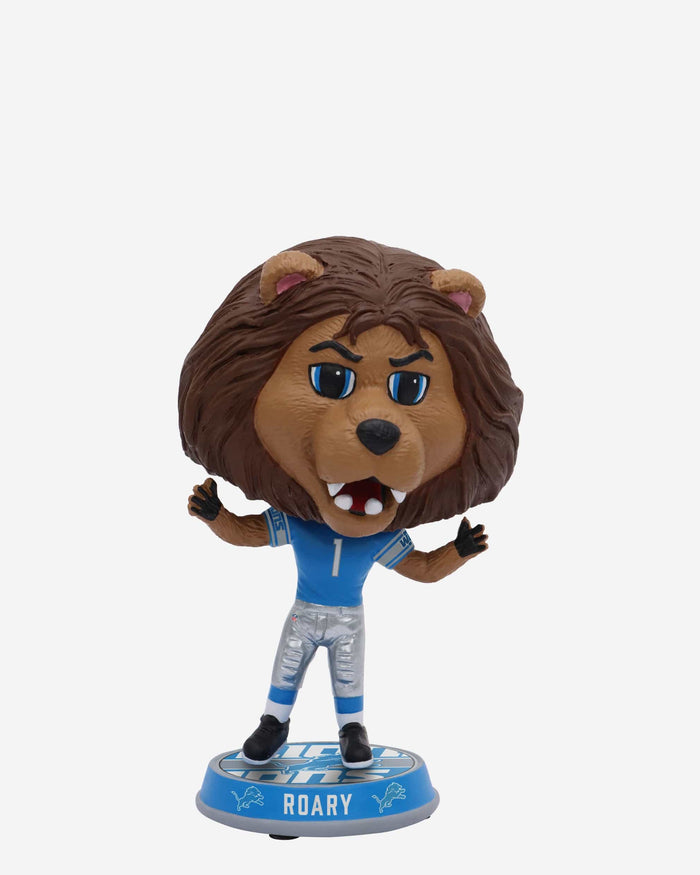 Roary Detroit Lions Mascot Field Stripe Mini Bighead Bobblehead FOCO - FOCO.com