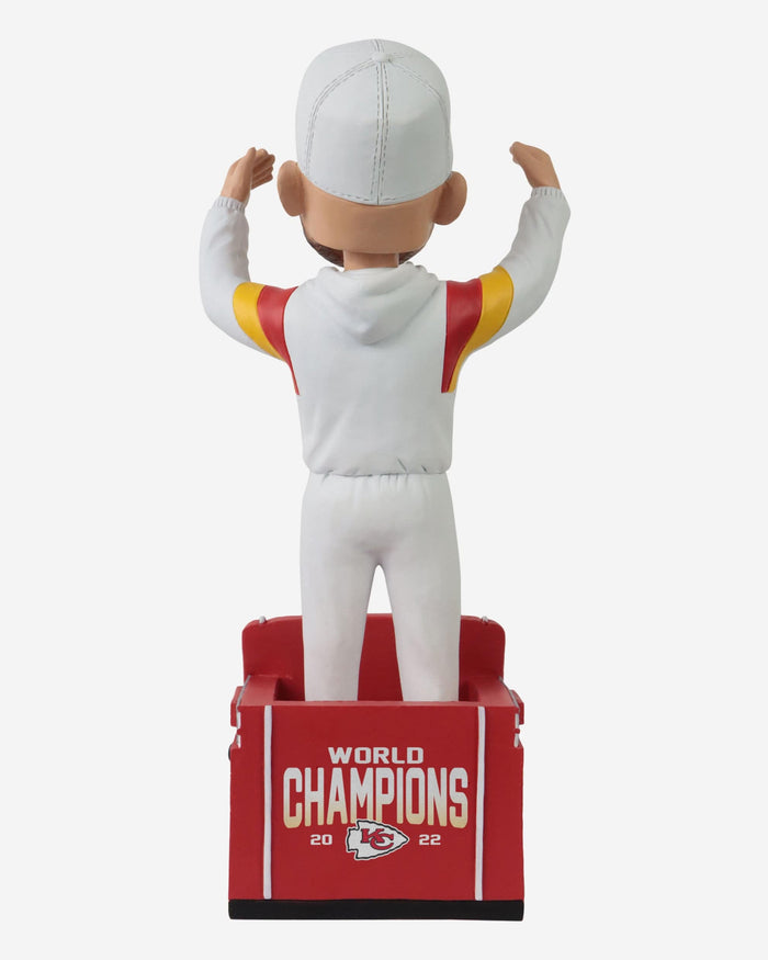 Travis Kelce Kansas City Chiefs Super Bowl LVII Champions Parade Bus Bobblehead FOCO - FOCO.com