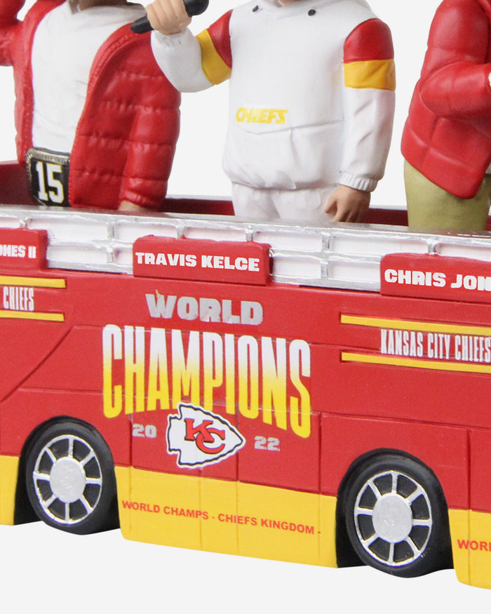 Kansas City Chiefs Super Bowl LVII Champions Parade Bus Mini Bobblehead Scene FOCO - FOCO.com