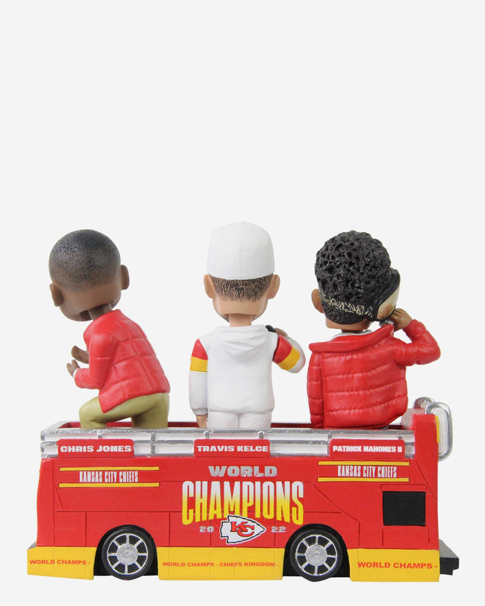 Kansas City Chiefs Super Bowl LVII Champions Parade Bus Mini Bobblehead Scene FOCO - FOCO.com