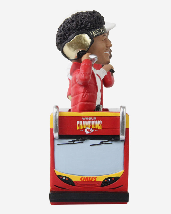 Kansas City Chiefs Super Bowl LVII Champions Parade Bus Mini Bobblehead Scene FOCO - FOCO.com