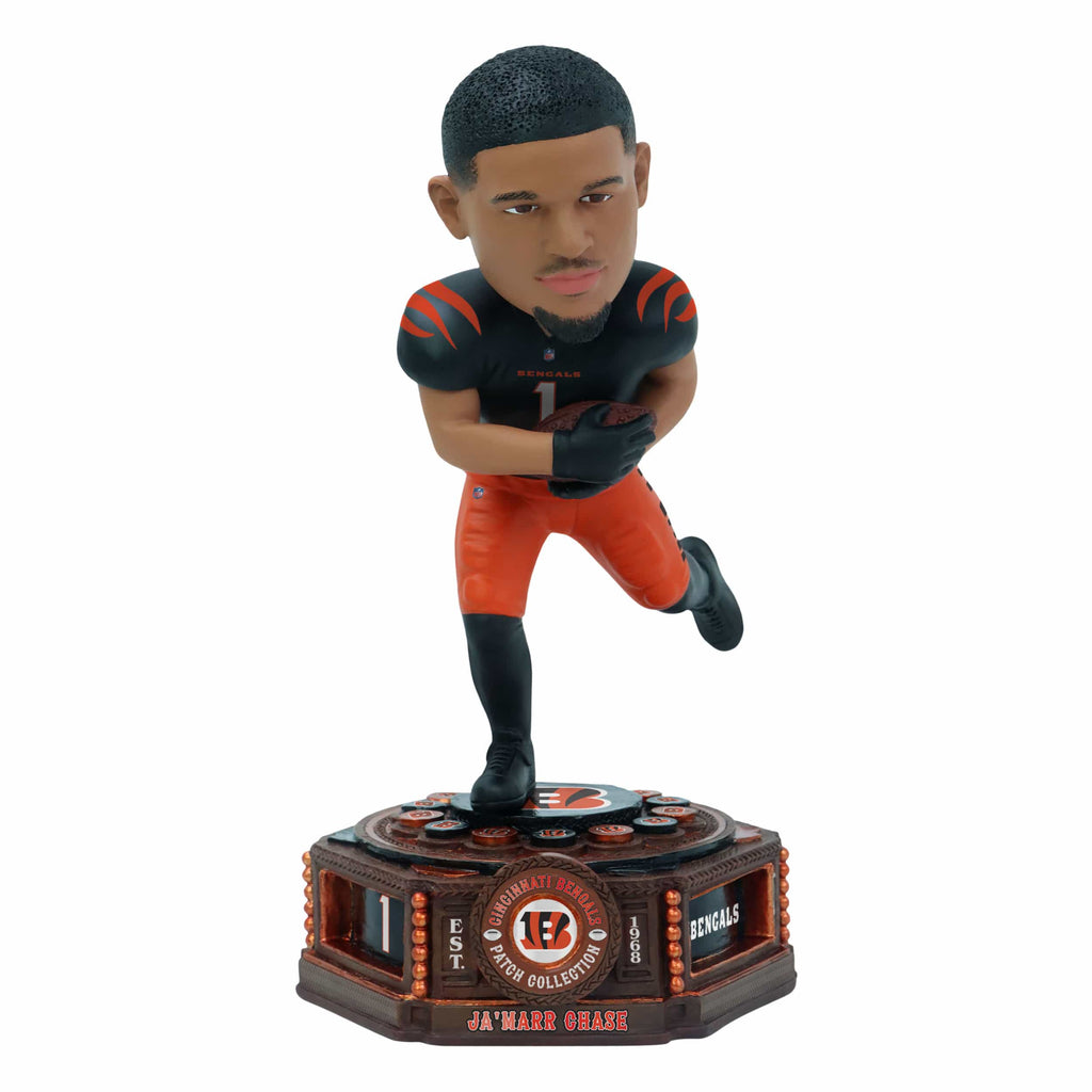 Ja'Marr Chase Cincinnati Bengals Patch Collection Bobblehead
