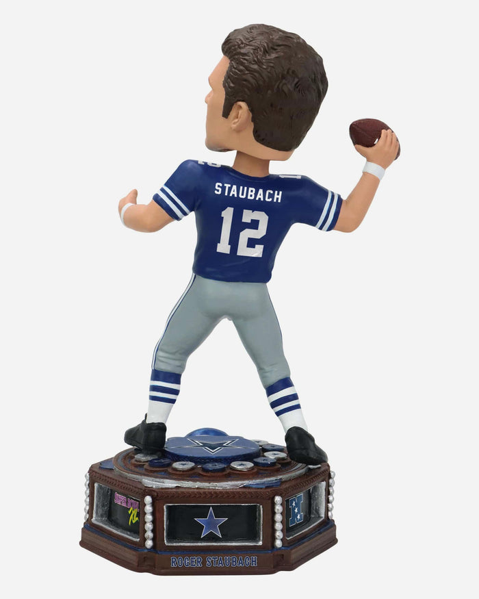 Roger Staubach Dallas Cowboys Patch Collection Bobblehead FOCO - FOCO.com