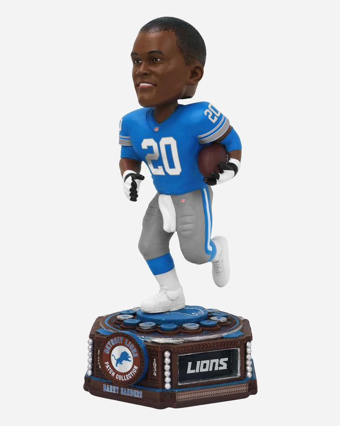 Barry Sanders Detroit Lions Patch Collection Bobblehead FOCO - FOCO.com