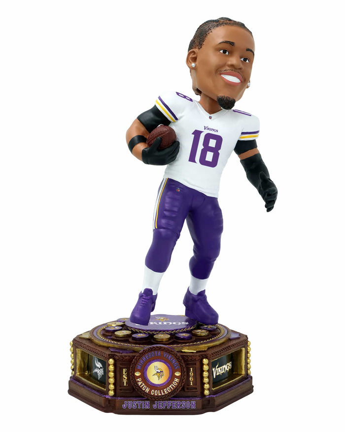 Justin Jefferson Minnesota Vikings Patch Collection Bobblehead