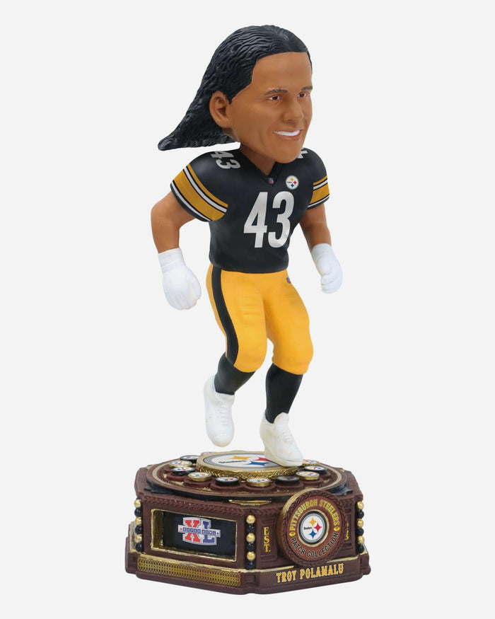 Troy Polamalu Pittsburgh Steelers Patch Collection Bobblehead FOCO - FOCO.com