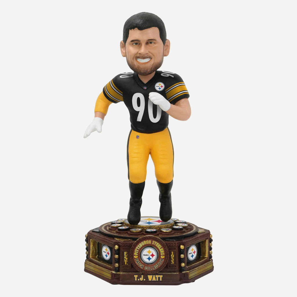 TJ Watt Pittsburgh Steelers Patch Collection Bobblehead FOCO - FOCO.com