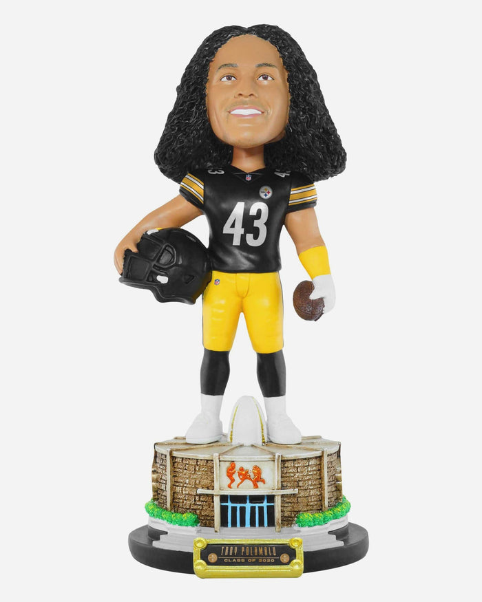 Troy Polamalu Pittsburgh Steelers Pro Football Hall of Fame Bobblehead FOCO - FOCO.com