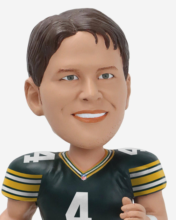 Brett Favre Green Bay Packers 297 Straight Games QB Record Book Bobblehead FOCO - FOCO.com