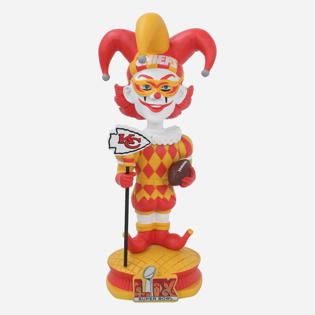 Kansas City Chiefs Jester AFC Super Bowl LIX Bound Bobblehead FOCO - FOCO.com