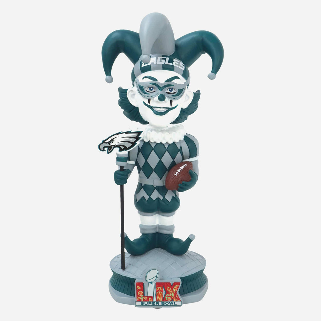 Philadelphia Eagles Jester NFC Super Bowl LIX Bound Bobblehead FOCO - FOCO.com