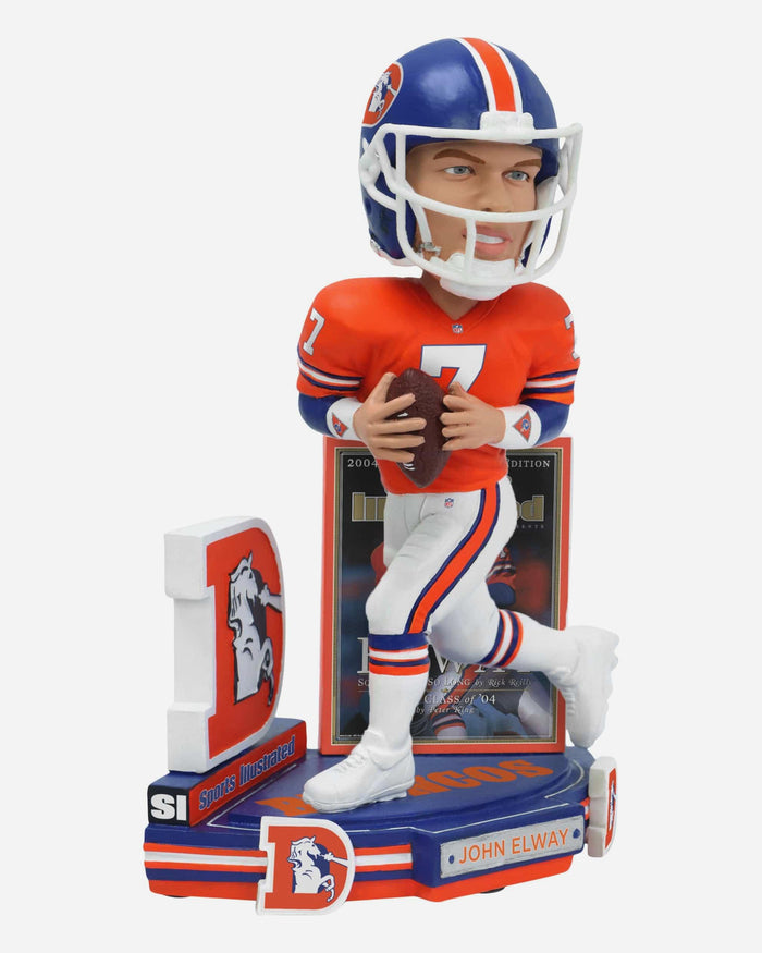 John Elway Denver Broncos A Tribute to Elway Sports Illustrated Cover Bobblehead FOCO - FOCO.com