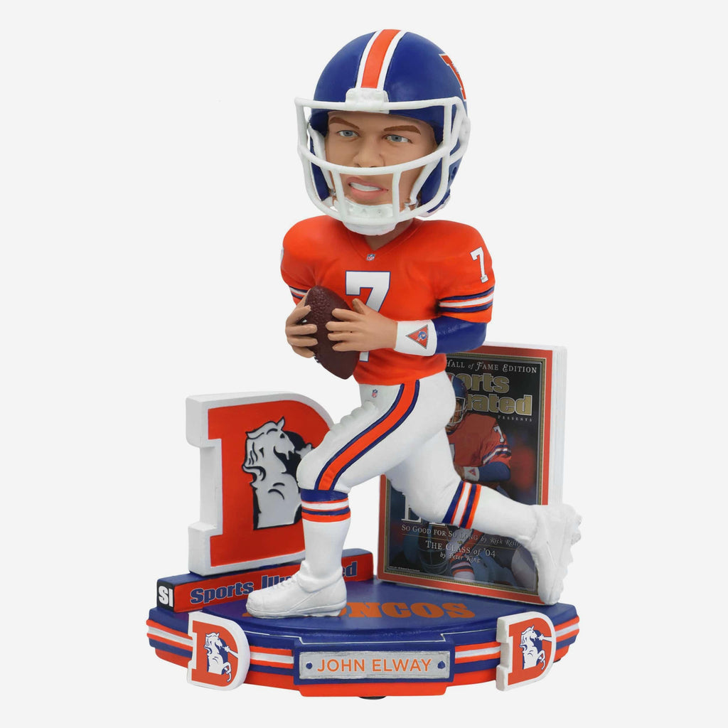 John Elway Denver Broncos A Tribute to Elway Sports Illustrated Cover Bobblehead FOCO - FOCO.com